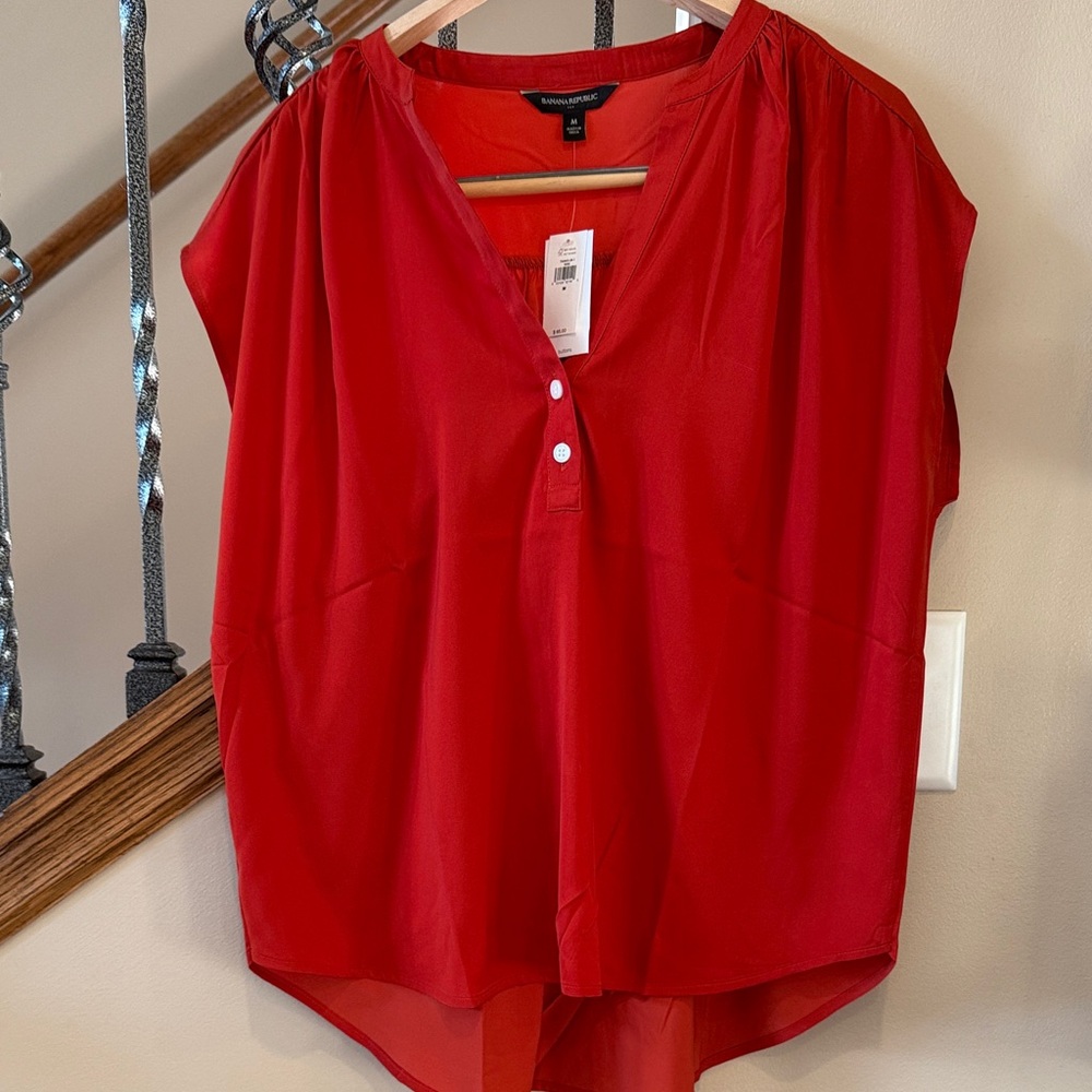 Banana Republic Burnt Orange Blouse! BRAND NEW!